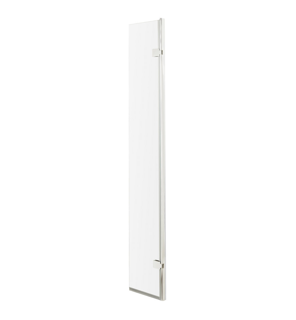 322mm W x 1950mm H Hinged Frameless Wet Room Glass Screens with Clear Glass