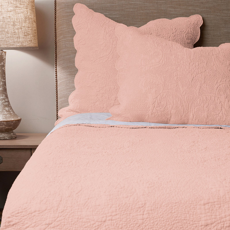 Baston Linen Sham, Standard, Pink