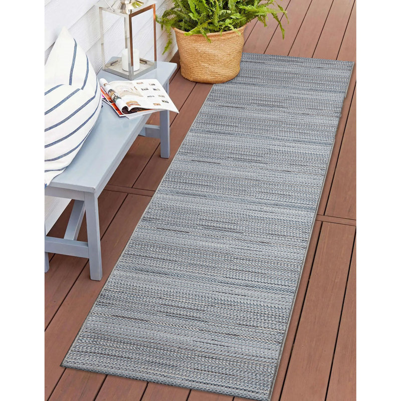 Caracas Striped Indoor / Outdoor Rug, Runner 1'11" x 7'6"
