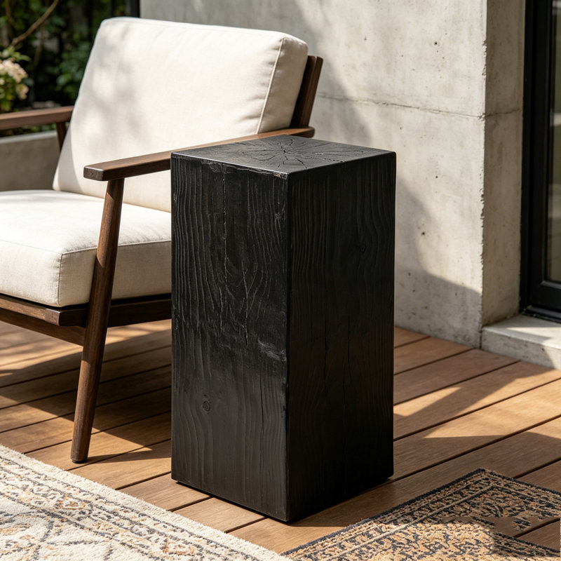 Table de bout, Black, H 33,75 po