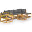Chaise longue 7 pièces avec coussins-332273168