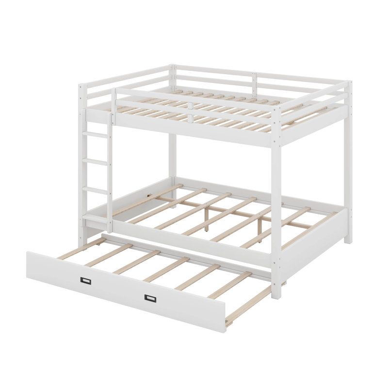 Lit superposé sur lit grand avec lit gigogne Designs Designs, Blanc