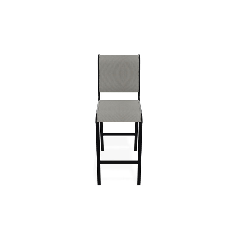 Tabouret de bar 29,5 po Holna, Noir texturé, Huître Augustine