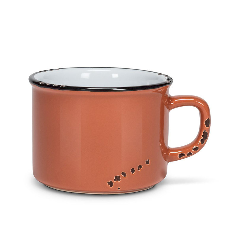 Tasse à cappuccino émaillée Naniouni, Terra Cotta