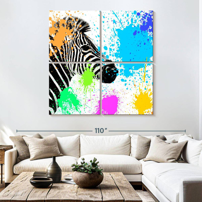 Brampt Zebra I, 74'' H x 74'' W