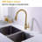 Kitchen Faucets, Kitchen Faucets with Pull Down Sprayer, High Arc Single Handle Stainless Steel Sink Faucets 1 Holes, Kitchen Sink Faucets for Farmhouse Camper Laundry Rv Bar-101233192