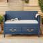 Banc de rangement à couvercle rabattable rembourré-673062129