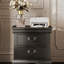 Table de chevet en bois classique, 2 tiroirs de rangement, L 22 po, bois massif-649807980