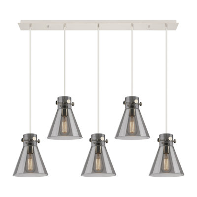 Luminaire suspendu conique à 5 lumières Amrith