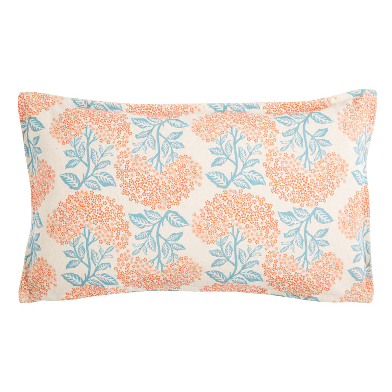 No Canvas Reversible Throw Pillow, Orange