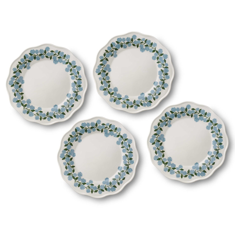 Assiettes hydrangées en mélamine