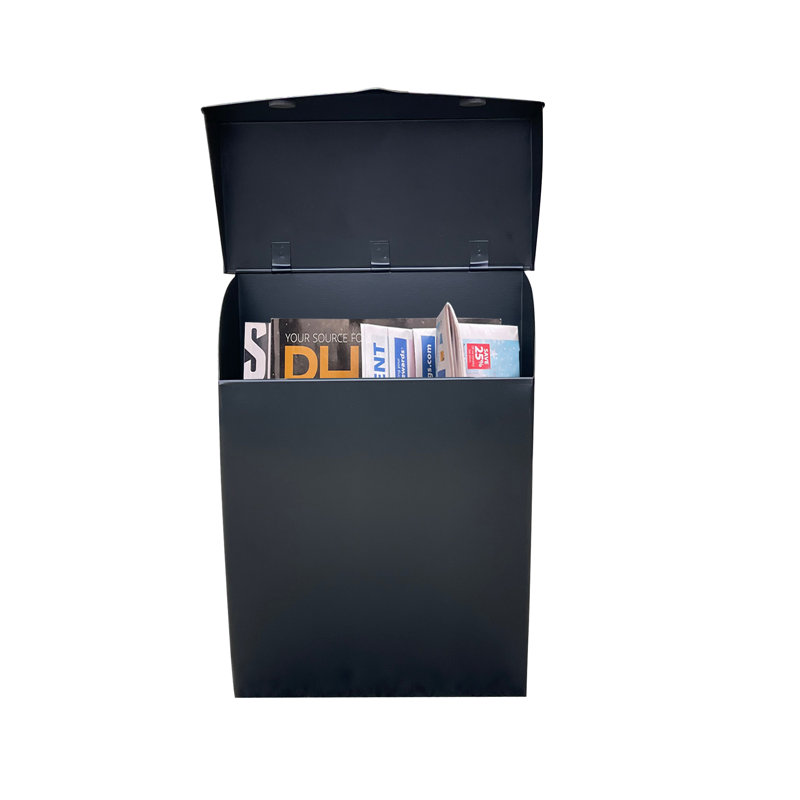 Bradley Steel Wall Mounted Mailbox, Black