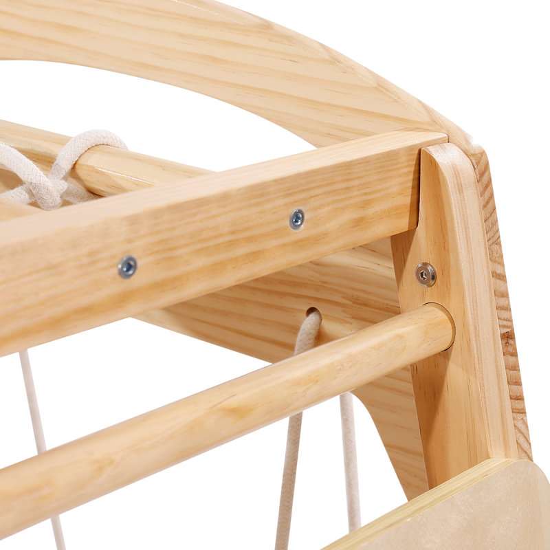 7-en-1 gym d'intérieur en bois pour tout-petits