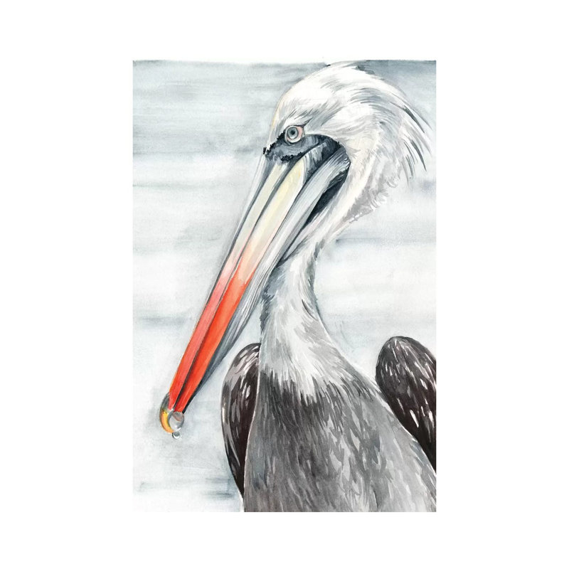 Grey Pelican by Jennifer Paxton Parker - Wrapped Canvas Gallery-Wrapped Canvas Giclée, 66.04 cm H x 45.72 cm W