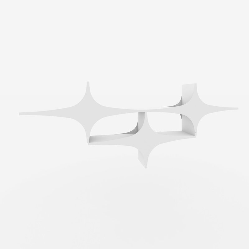 Cronius 5 Piece Accent Shelf, White