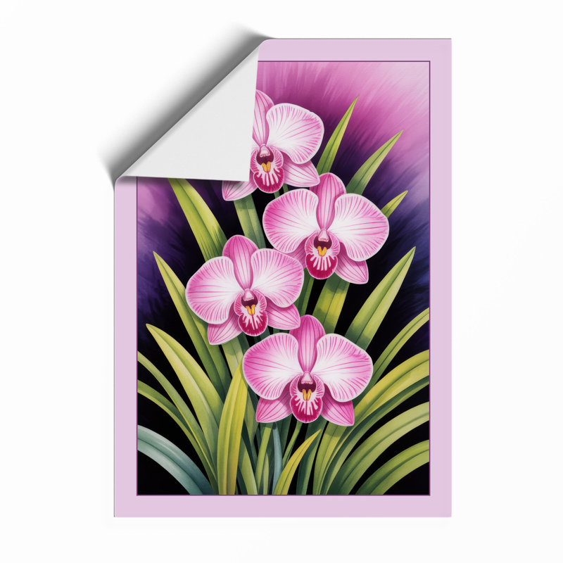 Orchid Study Botanical - Print, Unframed, A1 - 84.1 x 59.4 cm