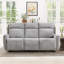 Ensemble de salon inclinable manuel 2 pièces en chenille moderne 2 pièces-1818612944