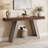 Chasidi Rectangular Pedestal Console Table-687109063