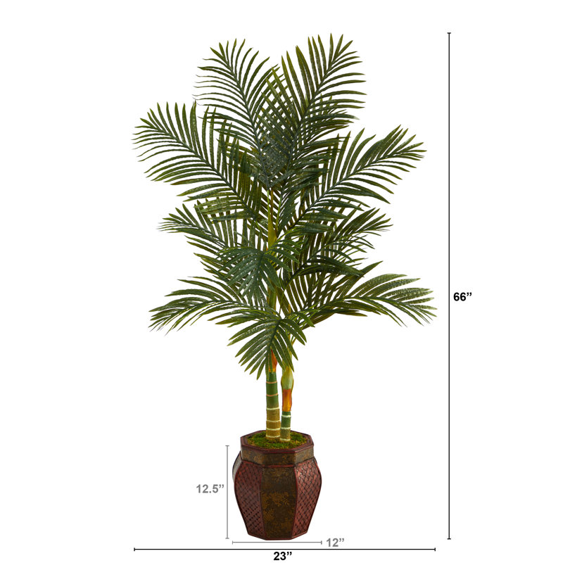 Palmier artificiel 66 po en pot