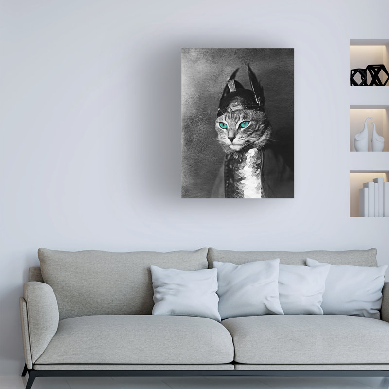 Art sur toile de bolognaise, bolognaise, Tina Lavoie, Viking Valkyrie, H 18 po x l 24 po