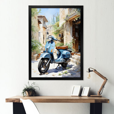 " Blue Urban Scooter Vibes "