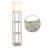 Maxwell 63 in. 3-Shelf USB-Charging LED Floor Lamp with Fabric Square Shade-629407951-628019176