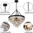 Jahmier Adjustable 8-Layer Waterdrop Crystal Chandelier
