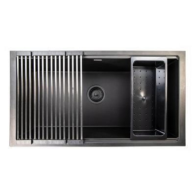 Plymouth 33.75'' L Undermount Single Bowl Kitchen Sink