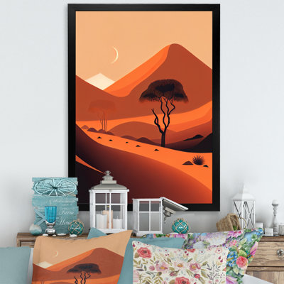 " Single Tree In Terra Cotta Mountains V "