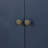 Industrial 4-Door Credenza with Wooden Arc Legs-1284171329