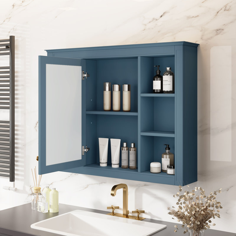 Armoire à pharmacie murale 35 po x 28 po, armoire de salle de bain murale moderne avec miroir