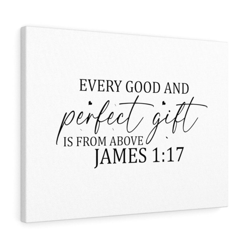 Perfect Gift James 1:17 - Wrapped Canvas Print, 46cm H x 61cm W