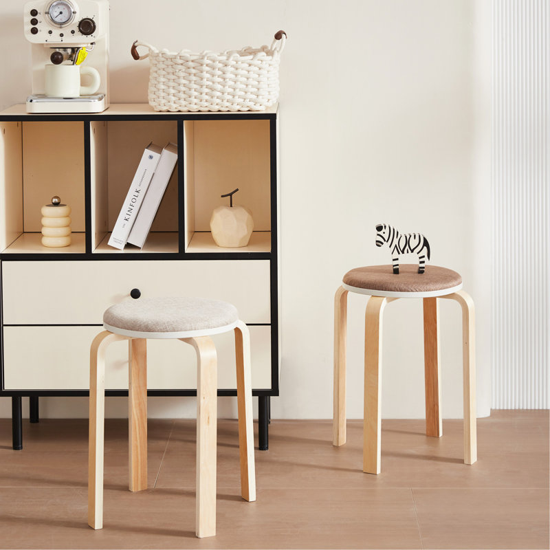 Set Of 4 Stackable Stools For Various Occasions And Spaces