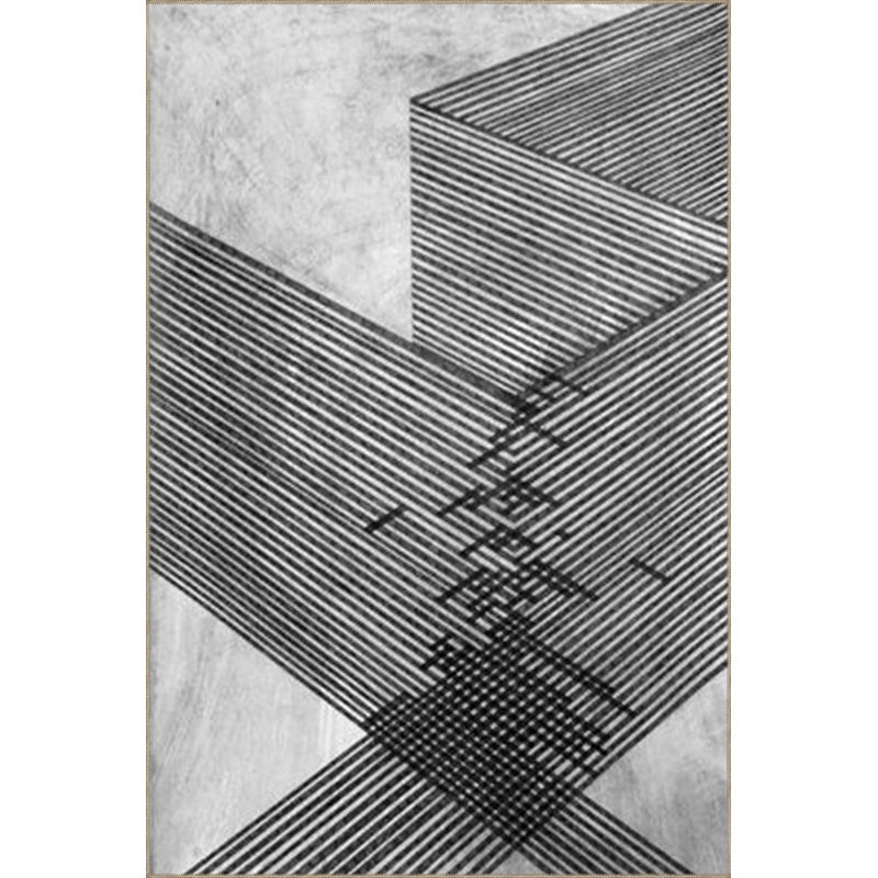 Tapis tissé à motif géométrique lavable, Sous-tapis carré 3 pi 3 po inclus