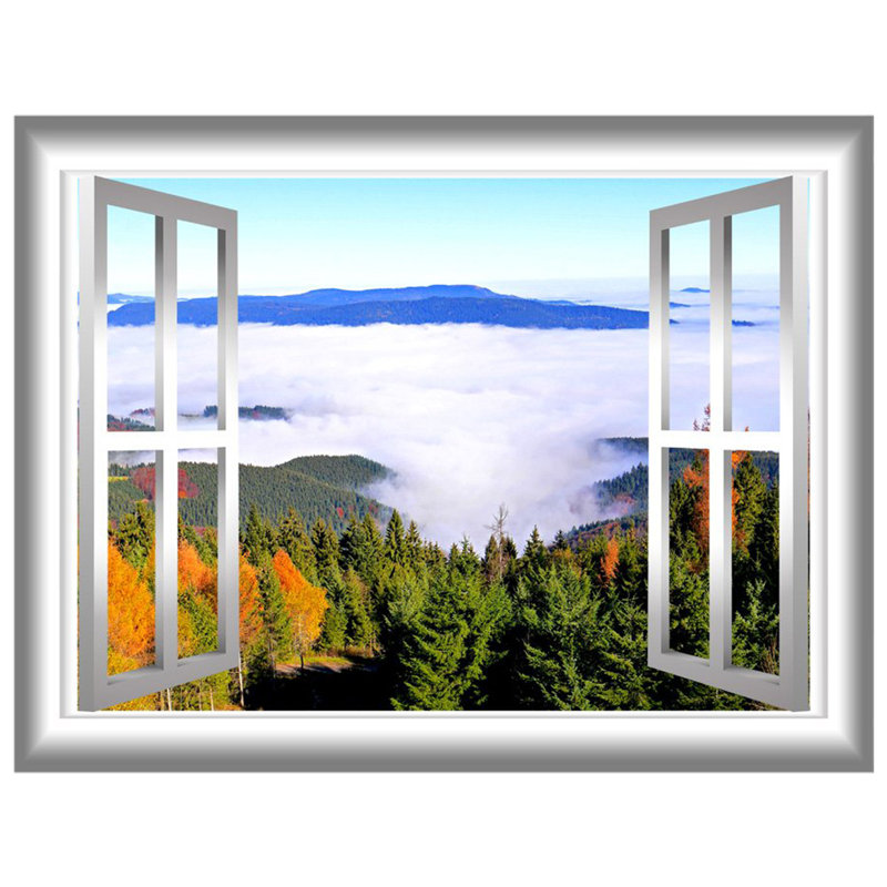Landscape & Nature Wall Decal, 18" H x 22" W x 0.01" D