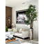 Lady Faux Palm Tree in Metal Planter