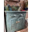 Lavabo vasque rond en cuivre 15 "avec patine verte, drain en marguerite inclus