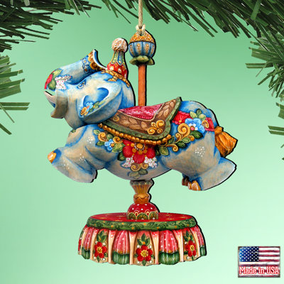 5'' Handmade Wood Shatterproof Holiday Shaped Ornament