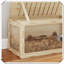 Cage à hamster avec toit ouvert pour évents Easy View