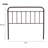 Claridy Steel Slat Open-Frame Headboard-1552303644