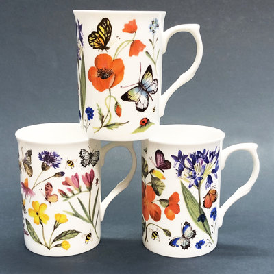 Krick Nature Garden Bone China Mug Set