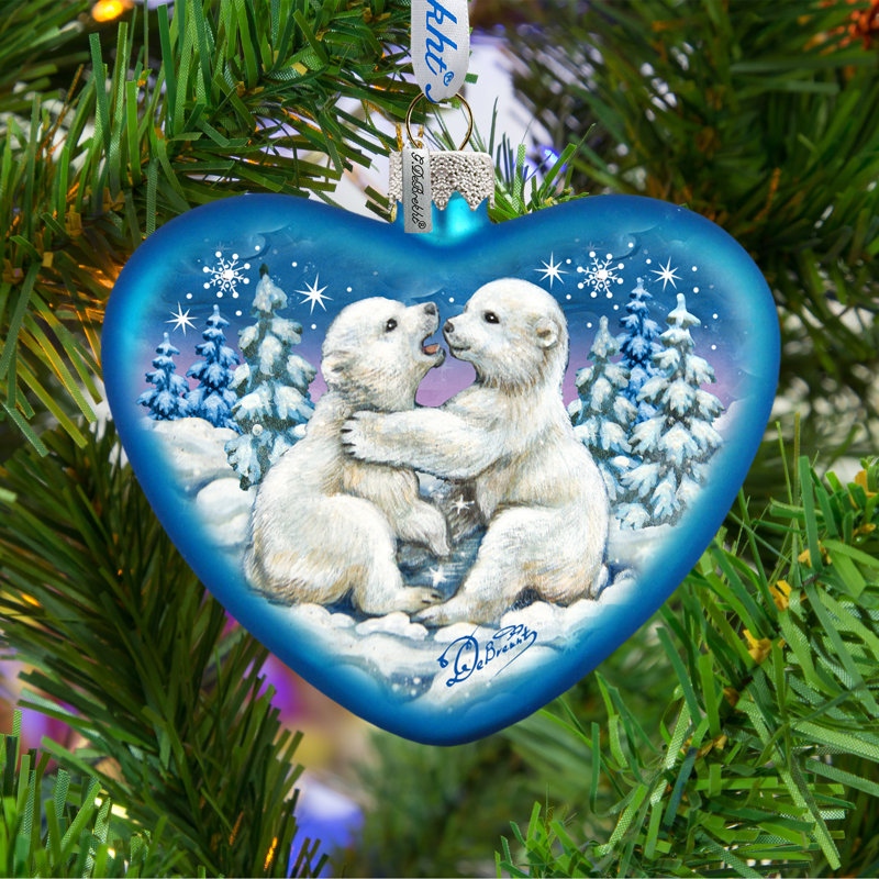 3.5'' Glass Holiday Shaped Ornament
