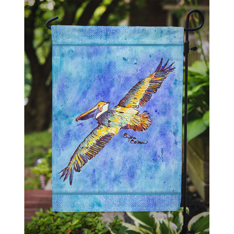 Drapeau de jardin à 2 côtés pelican