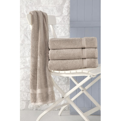 Ensemble de 4 serviettes de bain en coton turc Cambridge 