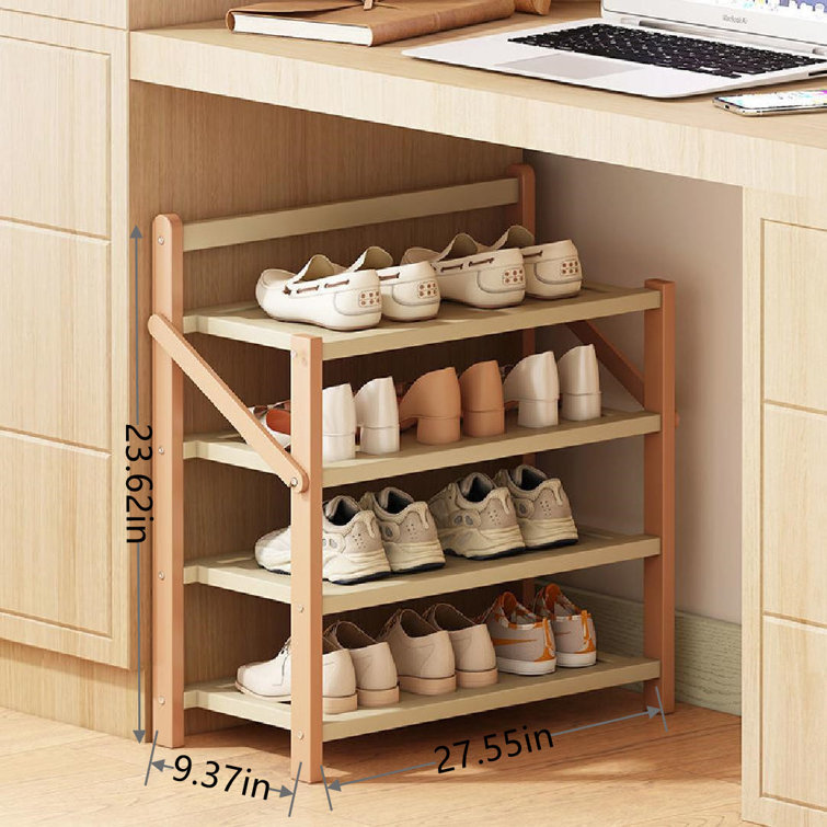 Kahl 36 Pair Shoe Rack Gracie Oaks Finish: White