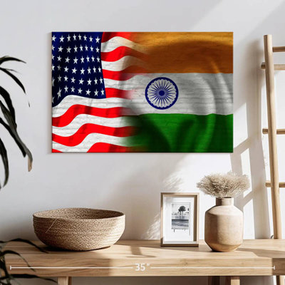 Drapeau de Borges, Inde et États-Unis