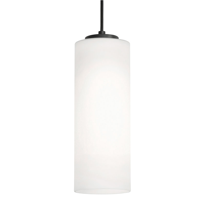 Leo 12'' Med Base Pendant, Black