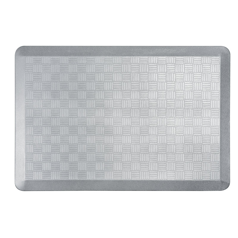 Tapis anti-fatigue panier tissé Chadwick, Gris foncé