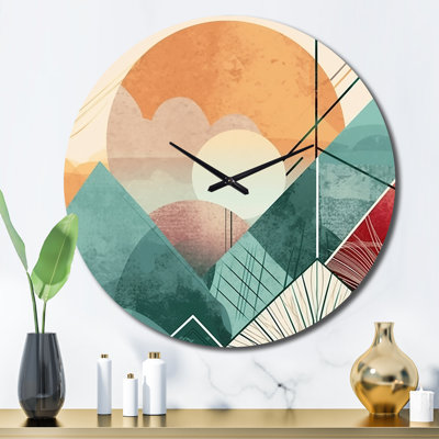 Horloge murale en métal