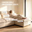 Canapé modulaire modulaire 3 places avec 1 repose-pieds-131374093-136329413